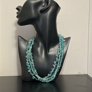Apatite Three Strand Necklace